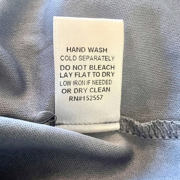 Mikarose Women's Small Navy Blue Polka Dot Floral Sun Dress Puffy Sleeves - Picture 12 of 13